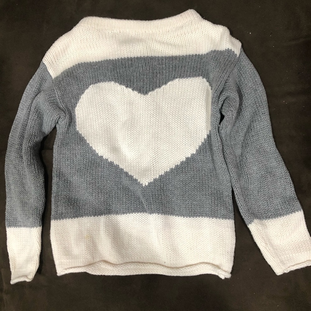 Heart Print Sweater